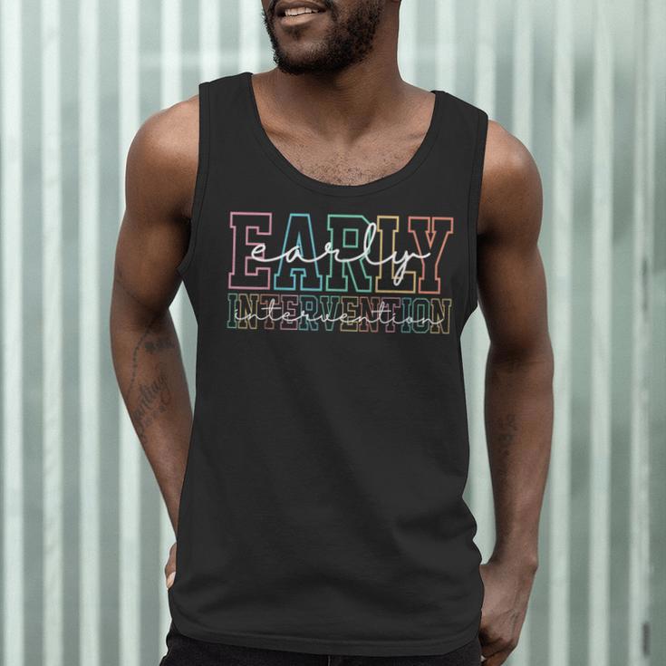 Retro Early Intervention Teacher Intervention Specialist Men Tank Top, novelty gifts, funny gifts Retro Early Intervention Teacher Intervention Specialist Men Tank Top, novelty gifts, funny gifts