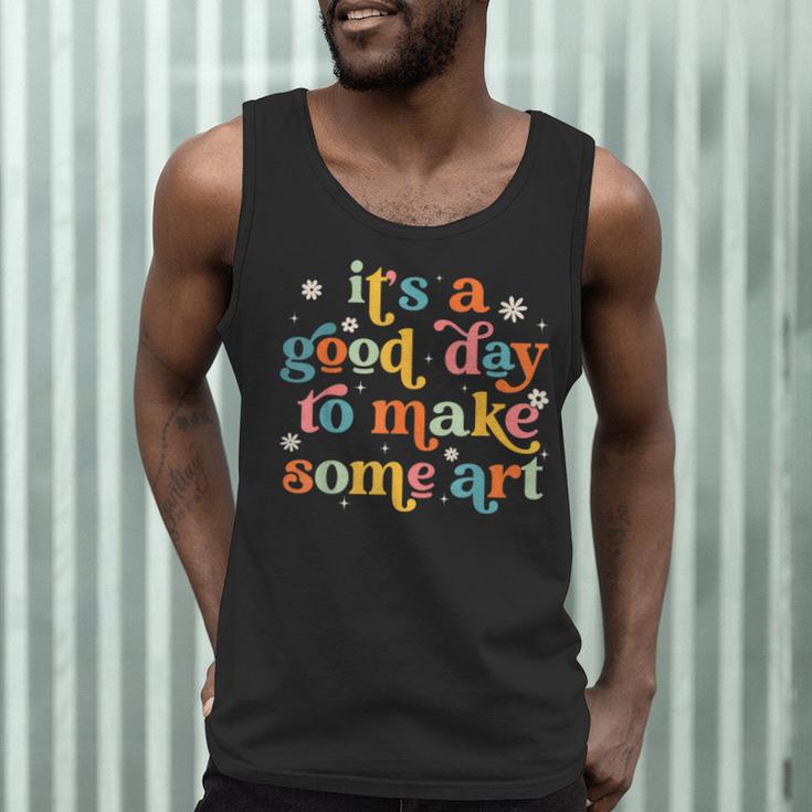 Retro It's a Good Day To Make Some Art Teacher Student Men Tank Top, novelty gifts, funny gifts