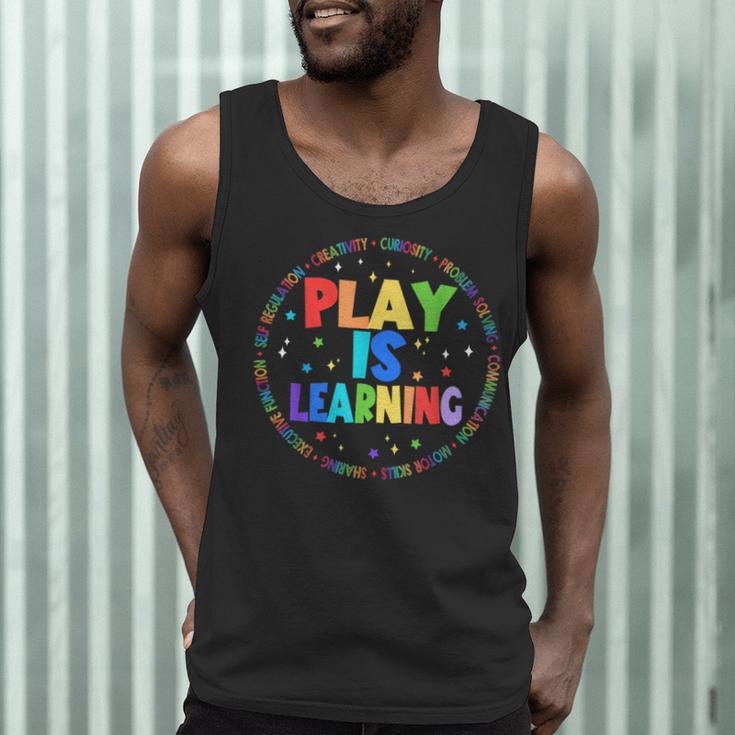 Retro Play Is Learning Teacher Back To School Men Tank Top, novelty gifts, funny gifts
