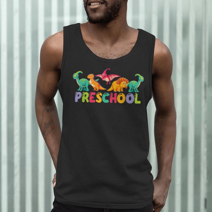 Retro Preschool Cute Dinosaur Preschool Teacher Kids Boys Men Tank Top, novelty gifts, funny gifts Retro Preschool Cute Dinosaur Preschool Teacher Kids Boys Men Tank Top, novelty gifts, funny gifts