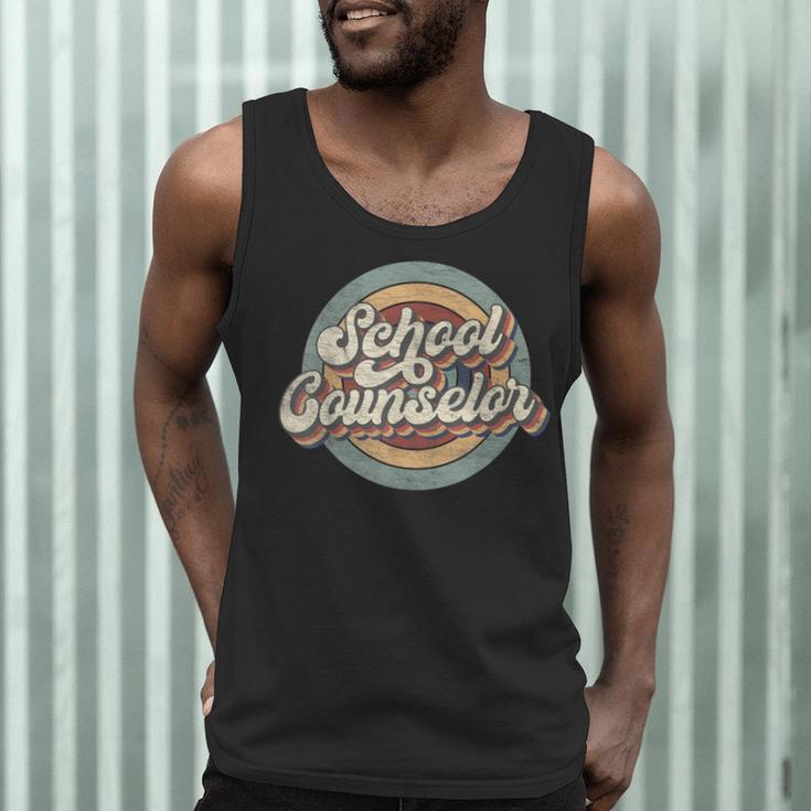 Retro School Counselor Back To School Teacher Squad Crew Men Tank Top, novelty gifts, funny gifts Retro School Counselor Back To School Teacher Squad Crew Men Tank Top, novelty gifts, funny gifts