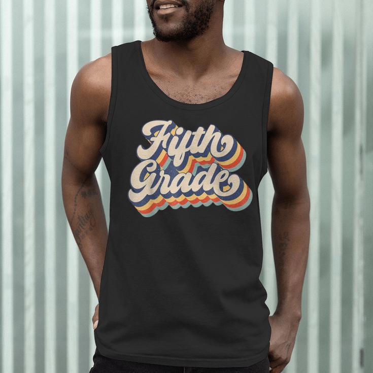 Retro Sunset Fifth Grade Teacher & Student Back To School Men Tank Top, novelty gifts, funny gifts Retro Sunset Fifth Grade Teacher & Student Back To School Men Tank Top, novelty gifts, funny gifts
