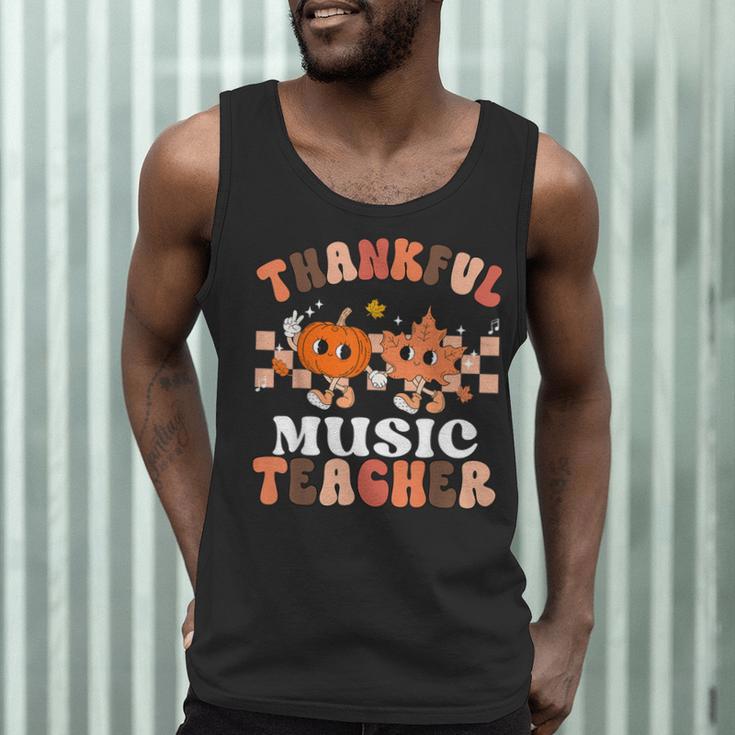 Retro Thankful Music Teacher Pumpkin Fall Thanksgiving Men Tank Top, novelty gifts, funny gifts Retro Thankful Music Teacher Pumpkin Fall Thanksgiving Men Tank Top, novelty gifts, funny gifts