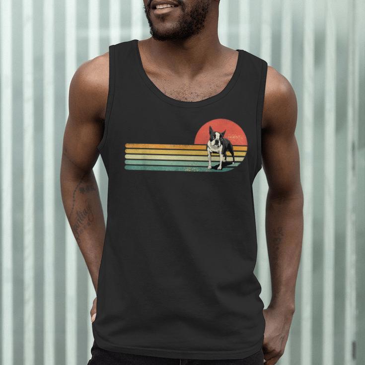 Retro Vintage Boston Terrier Dog Lover Boston Terrier Mom Men Tank Top, novelty gifts, funny gifts