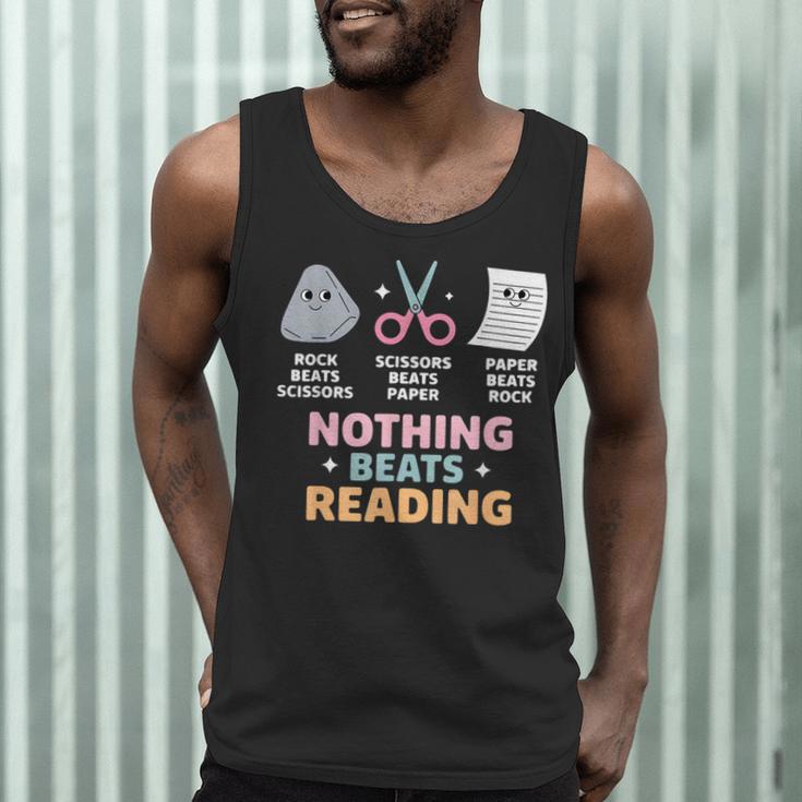 Rock Paper Scissors Teacher Librarian Nothing Beats Reading Men Tank Top, novelty gifts, funny gifts Rock Paper Scissors Teacher Librarian Nothing Beats Reading Men Tank Top, novelty gifts, funny gifts