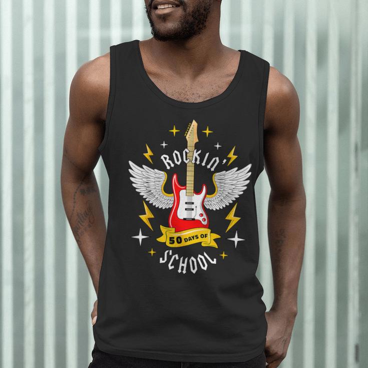 Rockin 50 Days Of School 50th Day Of School Teacher Student Men Women Girls Kids Men Tank Top, novelty gifts, funny gifts