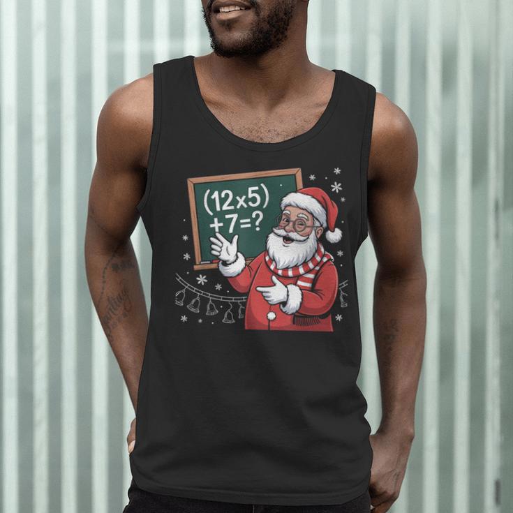 Santa Teacher 67 Math Christmas Xmas Holiday Number 67 Men Tank Top, novelty gifts, funny gifts