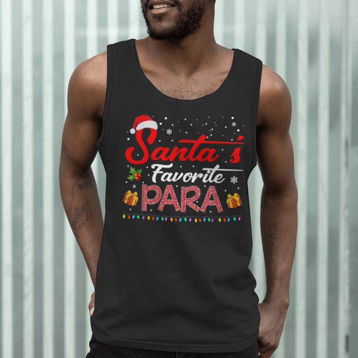 Santa's Favorite Para Christmas Paraprofessional Teacher Men Tank Top, novelty gifts, funny gifts Santa's Favorite Para Christmas Paraprofessional Teacher Men Tank Top, novelty gifts, funny gifts