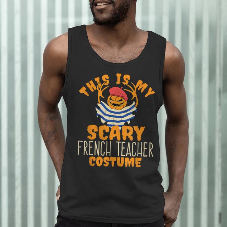 This Is My Scary French Teacher Costume Halloween Men Tank Top, novelty gifts, funny gifts