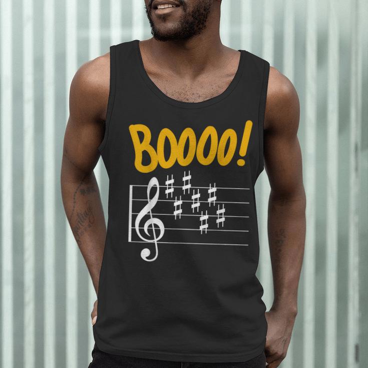 Scary Key Signature Boo Music Halloween Musician Teacher Men Women Men Tank Top, novelty gifts, funny gifts