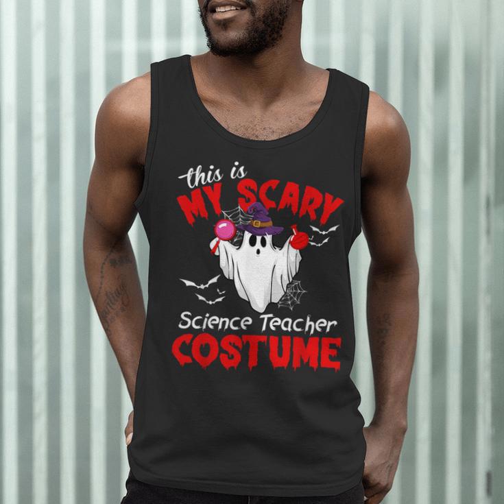 This Is My Scary Science Teacher Costume Ghost Halloween Men Tank Top, novelty gifts, funny gifts