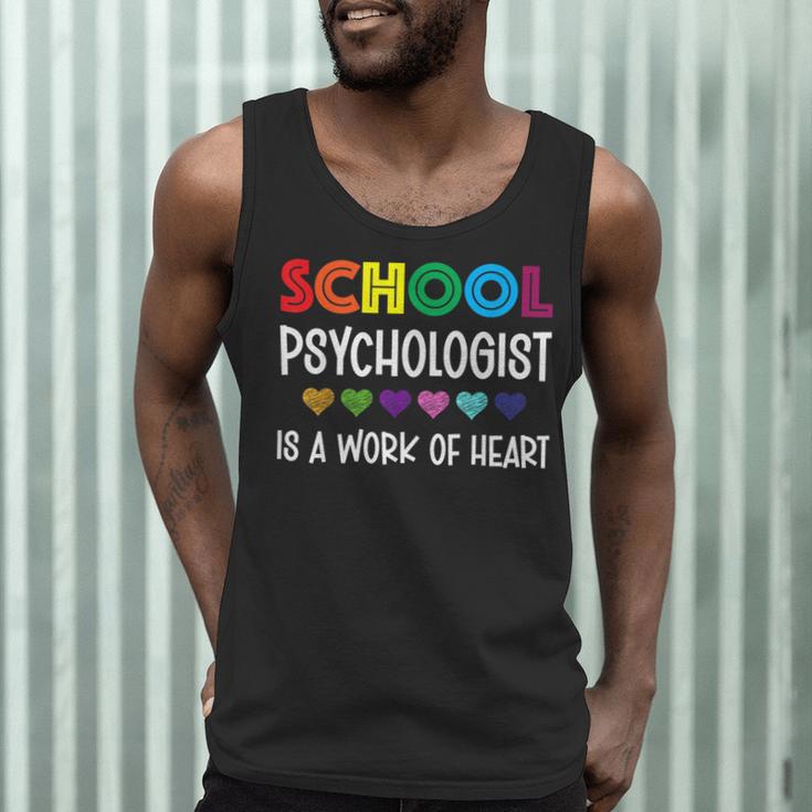 School Psychologist Is a Work Of Heart Teacher LSSP Doctor Men Tank Top, novelty gifts, funny gifts School Psychologist Is a Work Of Heart Teacher LSSP Doctor Men Tank Top, novelty gifts, funny gifts