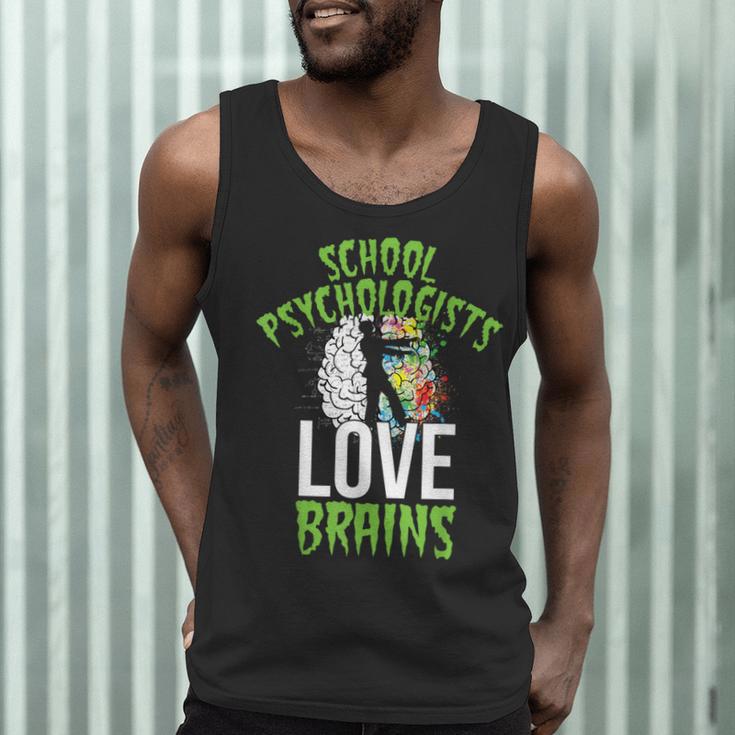 School Psychologists Love Brains Halloween Teacher Counselor Men Tank Top, novelty gifts, funny gifts School Psychologists Love Brains Halloween Teacher Counselor Men Tank Top, novelty gifts, funny gifts