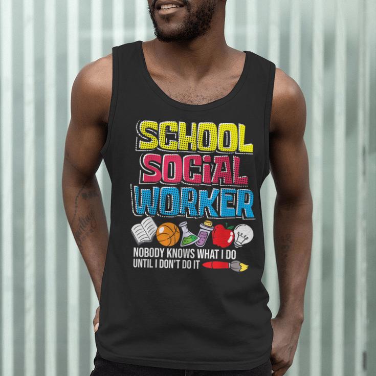 School Social Worker Teacher Caseworker Public Servant LSW Men Tank Top, novelty gifts, funny gifts