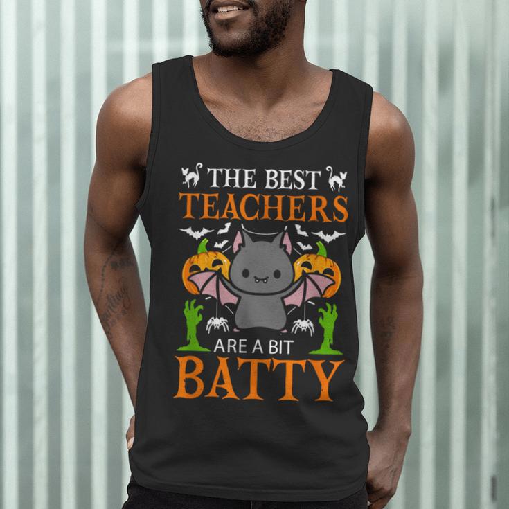 School Teacher A Bit Batty Teaching Bat Halloween Costume Men Tank Top, novelty gifts, funny gifts