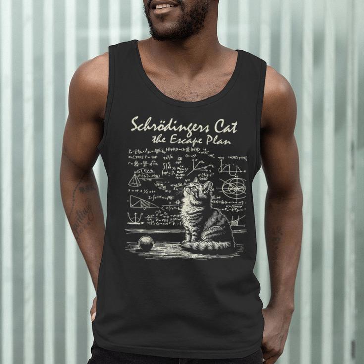 SchröDinger's Cat Escape Plan Science Teacher For Men Women Kids Men Tank Top, novelty gifts, funny gifts