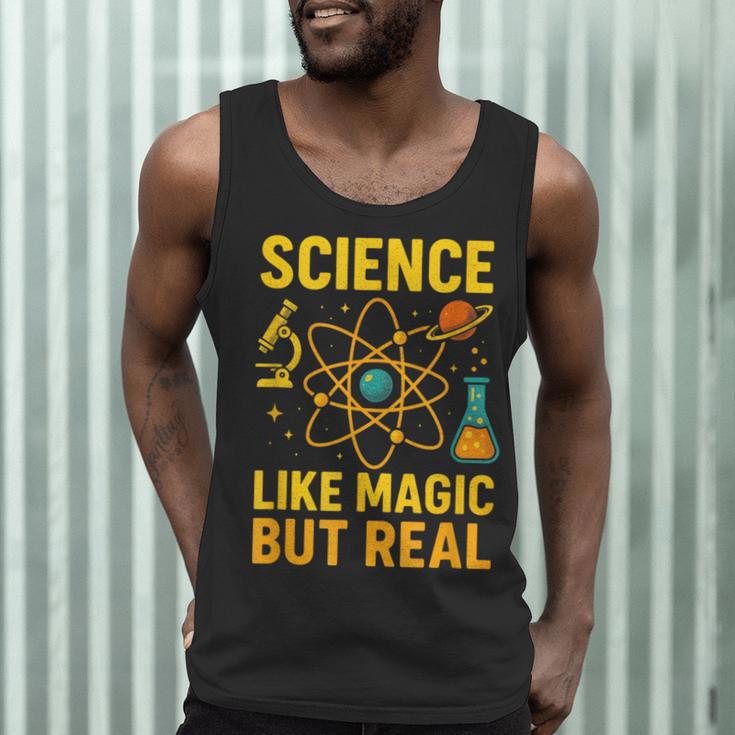 Science Like Magic But Real Nerdy Teacher Men Tank Top, novelty gifts, funny gifts