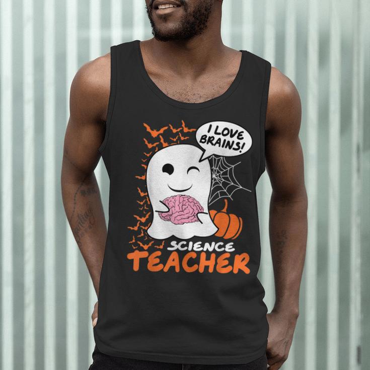 Science Teacher Cute Ghost Halloween Teacher Men Women Men Tank Top, novelty gifts, funny gifts