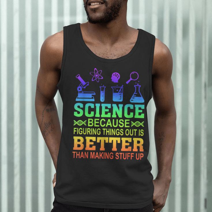 Science Teacher Because Figuring Things Out Is Better Than Men Tank Top, novelty gifts, funny gifts Science Teacher Because Figuring Things Out Is Better Than Men Tank Top, novelty gifts, funny gifts