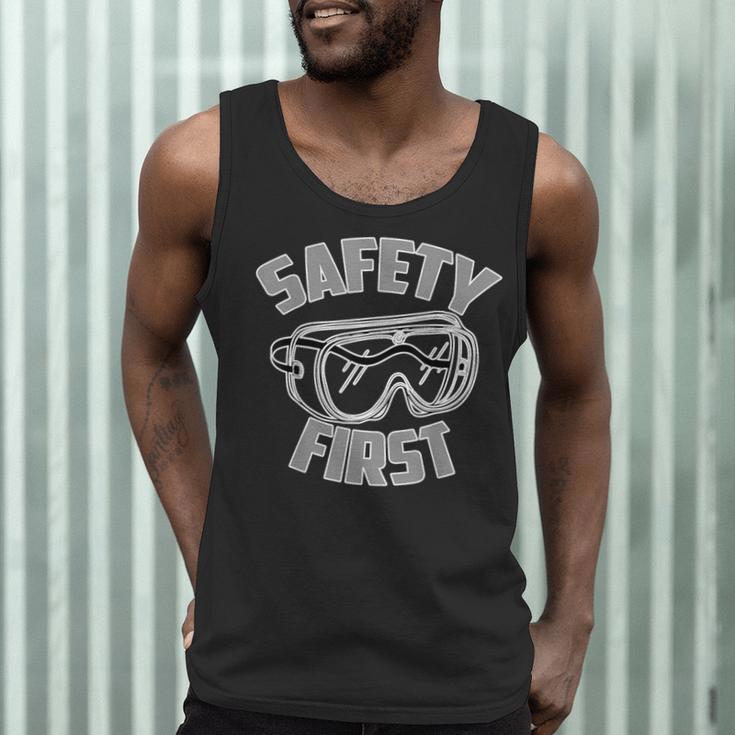 Science Teacher Shirt Safety First STEM STEAM Shirt Men Tank Top, novelty gifts, funny gifts