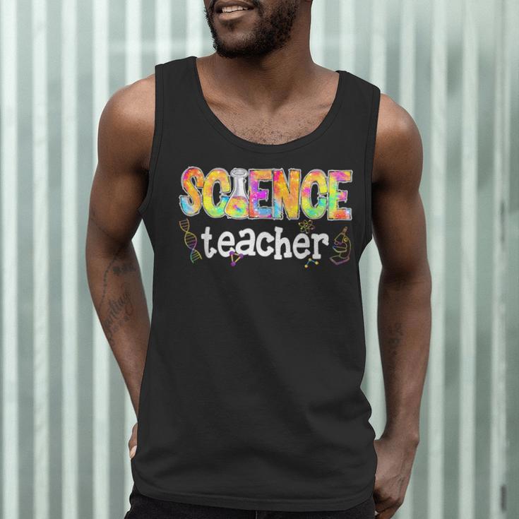 Science Teacher Tie Dye Science Teaching Back To School Men Tank Top, novelty gifts, funny gifts