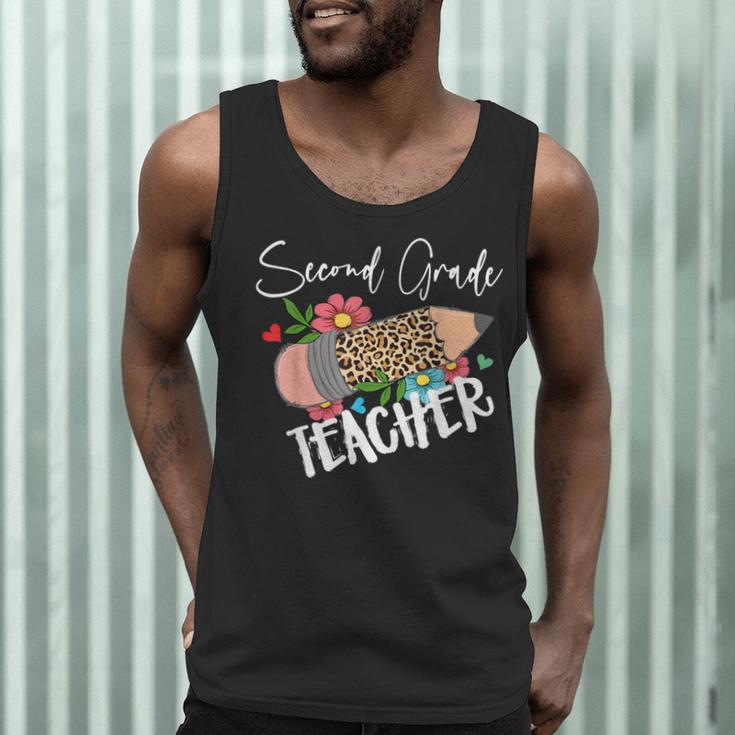Second Grade Teacher Leopard Pencil 2nd Grade Women Teacher Men Tank Top, novelty gifts, funny gifts Second Grade Teacher Leopard Pencil 2nd Grade Women Teacher Men Tank Top, novelty gifts, funny gifts