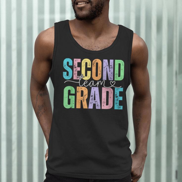 Second Grade Team Heart Teacher Student Back To School Girls Men Tank Top, novelty gifts, funny gifts Second Grade Team Heart Teacher Student Back To School Girls Men Tank Top, novelty gifts, funny gifts
