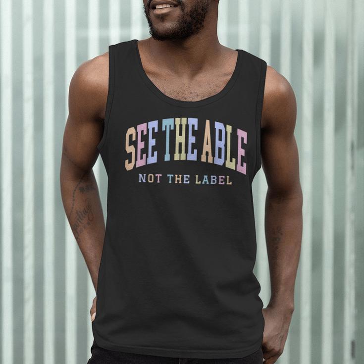 See The Able Not The Label Sped Ed Special Education Teacher Men Tank Top, novelty gifts, funny gifts See The Able Not The Label Sped Ed Special Education Teacher Men Tank Top, novelty gifts, funny gifts