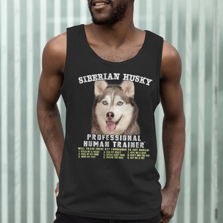 Siberian Husky Professional Human Trainer Men Tank Top, novelty gifts, funny gifts
