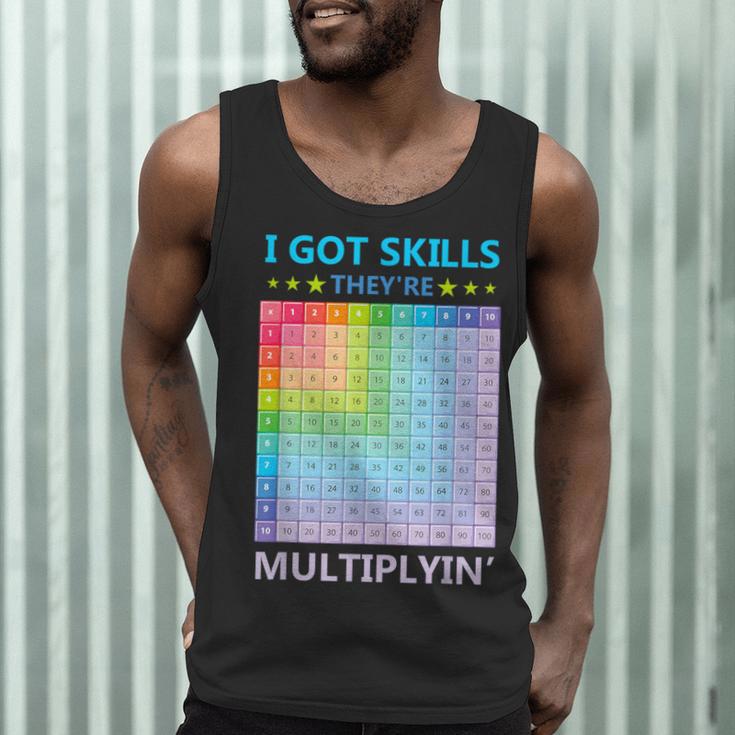 I Got Skills They'Re Multiplying Math Teacher Students Men Tank Top, novelty gifts, funny gifts