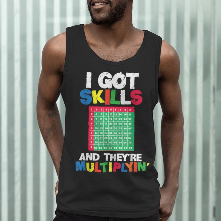 I Got Skills They'Re Multiplying Shirt Math Teacher Men Tank Top, novelty gifts, funny gifts I Got Skills They'Re Multiplying Shirt Math Teacher Men Tank Top, novelty gifts, funny gifts