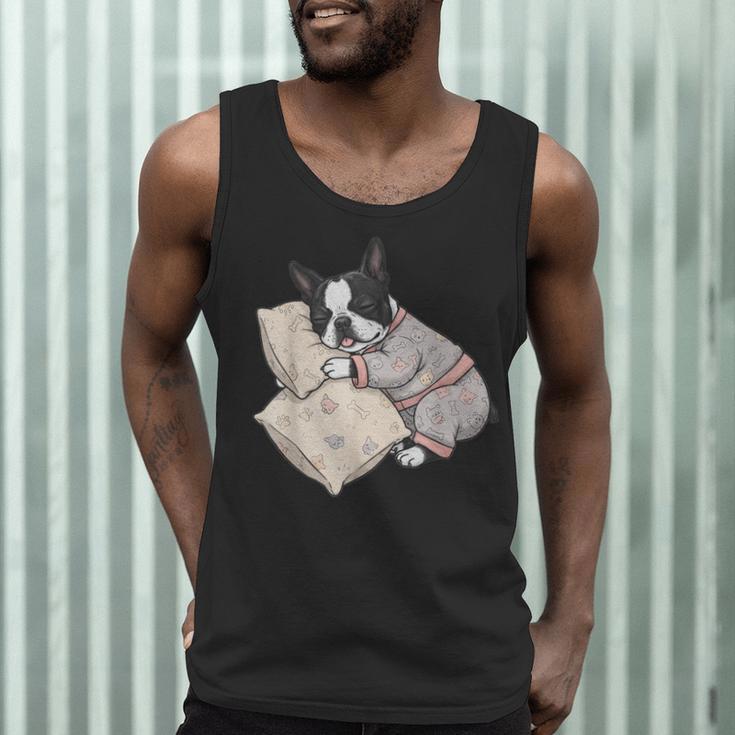 Sleepy Boston Terrier Pajama Men Women Kids Men Tank Top, novelty gifts, funny gifts