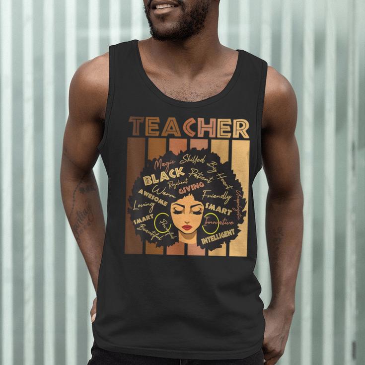 Smart Teacher Afro Girl Melanin African American Wowen Men Tank Top, novelty gifts, funny gifts