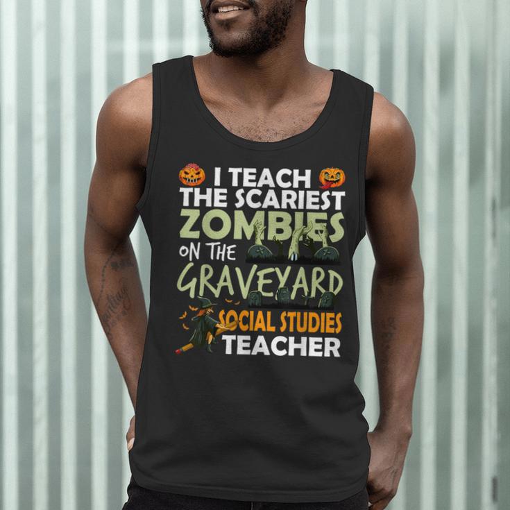 Social Studies Teacher Teach Scariest Zombies On Graveyard For Men Women Men Tank Top, novelty gifts, funny gifts Social Studies Teacher Teach Scariest Zombies On Graveyard For Men Women Men Tank Top, novelty gifts, funny gifts