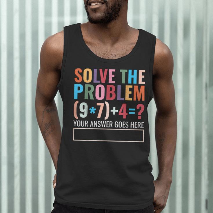 Solve The Problem 67 Six Seven Math Teacher School Men Tank Top, novelty gifts, funny gifts Solve The Problem 67 Six Seven Math Teacher School Men Tank Top, novelty gifts, funny gifts