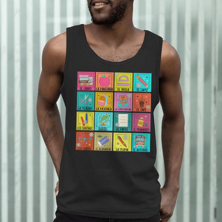 Spanish Teacher Back To School Maestra Dual Language Crew Men Tank Top, novelty gifts, funny gifts Spanish Teacher Back To School Maestra Dual Language Crew Men Tank Top, novelty gifts, funny gifts