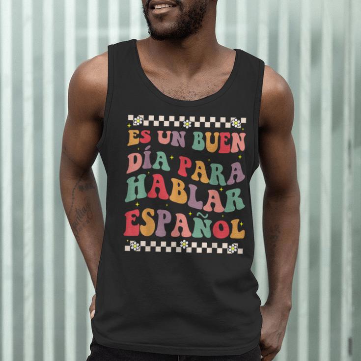 Spanish Teacher Maestra Hablar EspañOl Bilingual Teacher Men Tank Top, novelty gifts, funny gifts Spanish Teacher Maestra Hablar EspañOl Bilingual Teacher Men Tank Top, novelty gifts, funny gifts