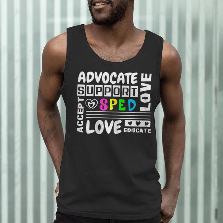 Special Education Advocate Love Support SPED Teacher Men Tank Top, novelty gifts, funny gifts Special Education Advocate Love Support SPED Teacher Men Tank Top, novelty gifts, funny gifts