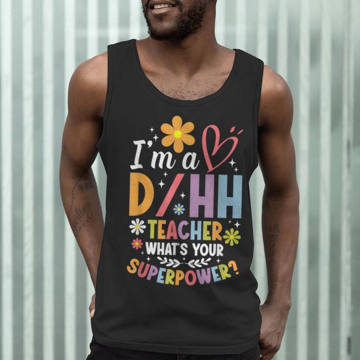 Special Education ASL Teacher Superpower DHH Teacher Men Tank Top, novelty gifts, funny gifts Special Education ASL Teacher Superpower DHH Teacher Men Tank Top, novelty gifts, funny gifts