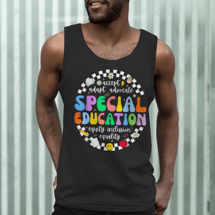 Special Education Teacher SPED Squad Team Kids Men Groovy Men Tank Top, novelty gifts, funny gifts Special Education Teacher SPED Squad Team Kids Men Groovy Men Tank Top, novelty gifts, funny gifts