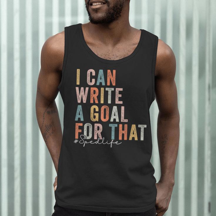 Special Education Teacher I Can Write A Goal For That Sped Men Tank Top, novelty gifts, funny gifts Special Education Teacher I Can Write A Goal For That Sped Men Tank Top, novelty gifts, funny gifts