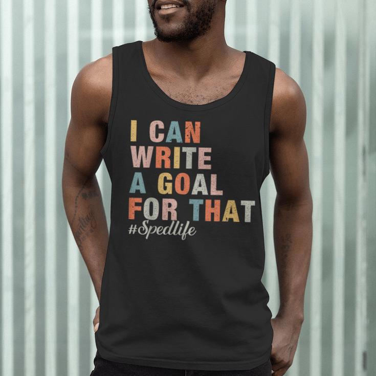Special Education I Can Write A Goal For That Sped Teacher Men Tank Top, novelty gifts, funny gifts Special Education I Can Write A Goal For That Sped Teacher Men Tank Top, novelty gifts, funny gifts