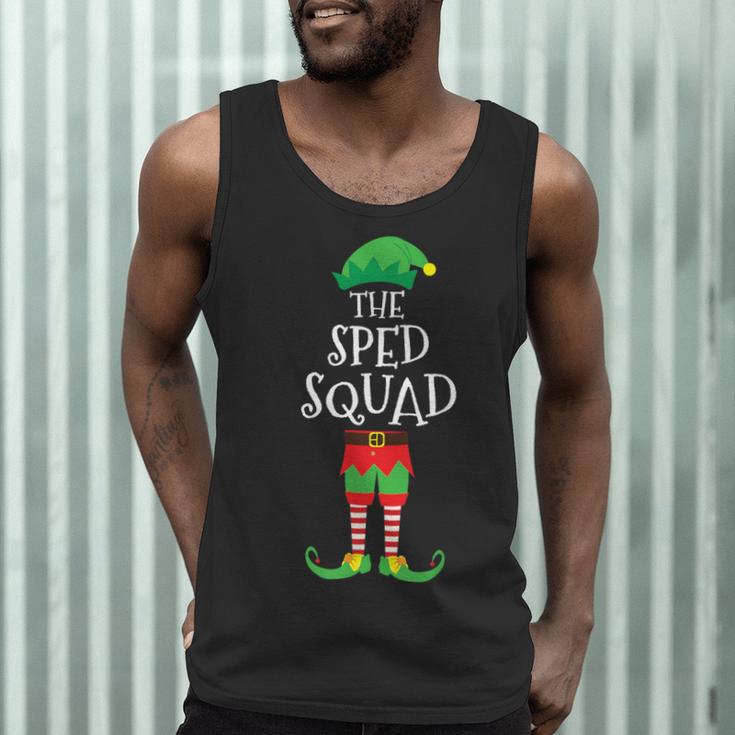 SPED Squad Elf Teacher Matching Christmas Party Pajama Men Tank Top, novelty gifts, funny gifts SPED Squad Elf Teacher Matching Christmas Party Pajama Men Tank Top, novelty gifts, funny gifts