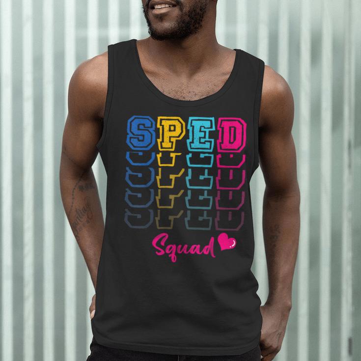 SPED Squad Proud Special Education Para Teacher Colorful Men Tank Top, novelty gifts, funny gifts
