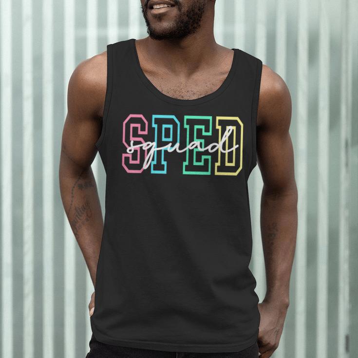 SPED Squad Team SPED Teacher Special Education Teacher Men Tank Top, novelty gifts, funny gifts
