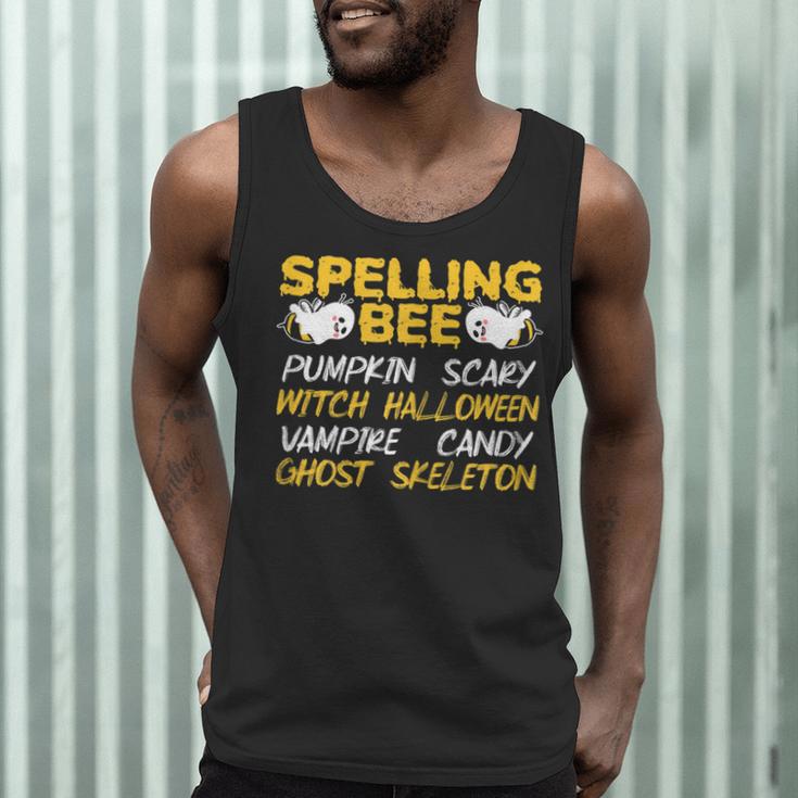 Spelling Bee Costume For a Halloween Teacher Pun Women Men Tank Top, novelty gifts, funny gifts Spelling Bee Costume For a Halloween Teacher Pun Women Men Tank Top, novelty gifts, funny gifts