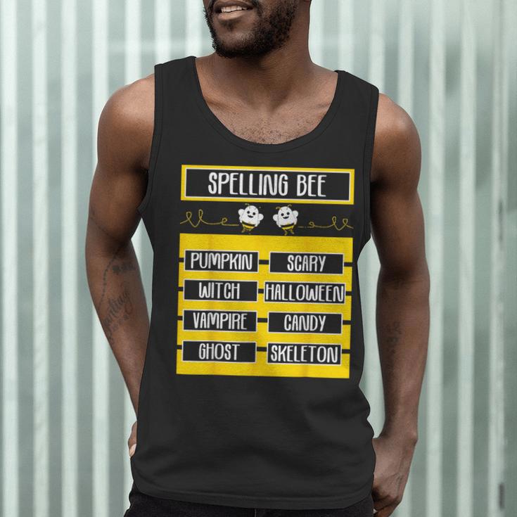 Spelling Bee Halloween Teachers Bee Spelling Competition Men Tank Top, novelty gifts, funny gifts Spelling Bee Halloween Teachers Bee Spelling Competition Men Tank Top, novelty gifts, funny gifts
