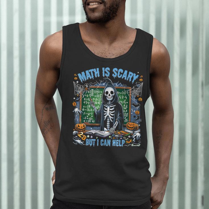 Spooky Halloween Math Teacher Men Tank Top, novelty gifts, funny gifts