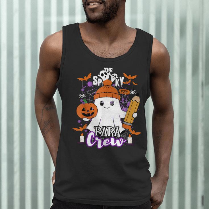 Spooky Para Crew Ghost Halloween Paraprofessional Teacher Men Tank Top, novelty gifts, funny gifts Spooky Para Crew Ghost Halloween Paraprofessional Teacher Men Tank Top, novelty gifts, funny gifts