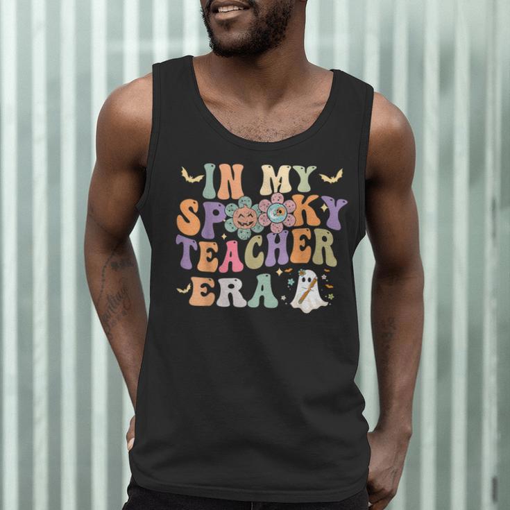 In My Spooky Teacher Era Groovy Hippie Retro Ghost Halloween Men Women Kids Men Tank Top, novelty gifts, funny gifts In My Spooky Teacher Era Groovy Hippie Retro Ghost Halloween Men Women Kids Men Tank Top, novelty gifts, funny gifts